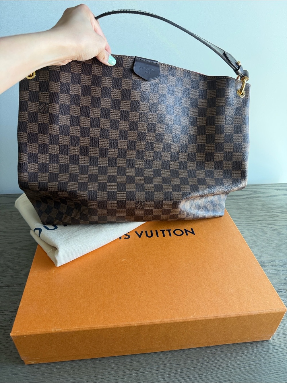 Louis Vuitton Damier Ebene Graceful MM New💫 - Picture 2 of 11
